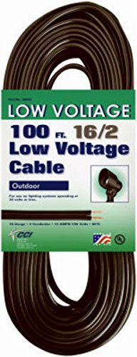 Woods 55213143 16/2 Low Voltage Lighting Cable; 100 Feet