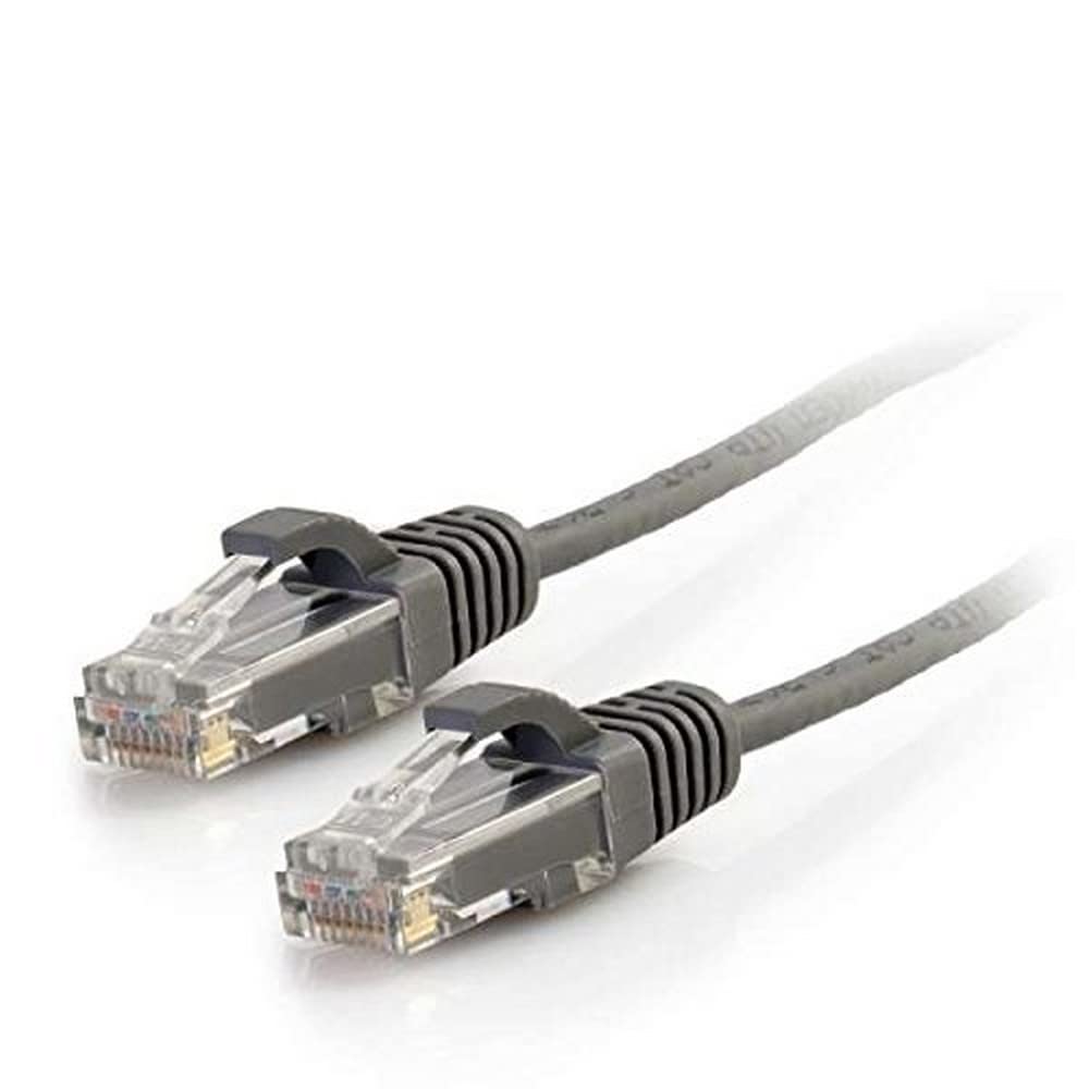 C2G/Cables To Go 01096 Cat6 Snagless Unshielded (Utp) Slim Network Patch Cable, Grey (10 Feet/3.04 Meters)