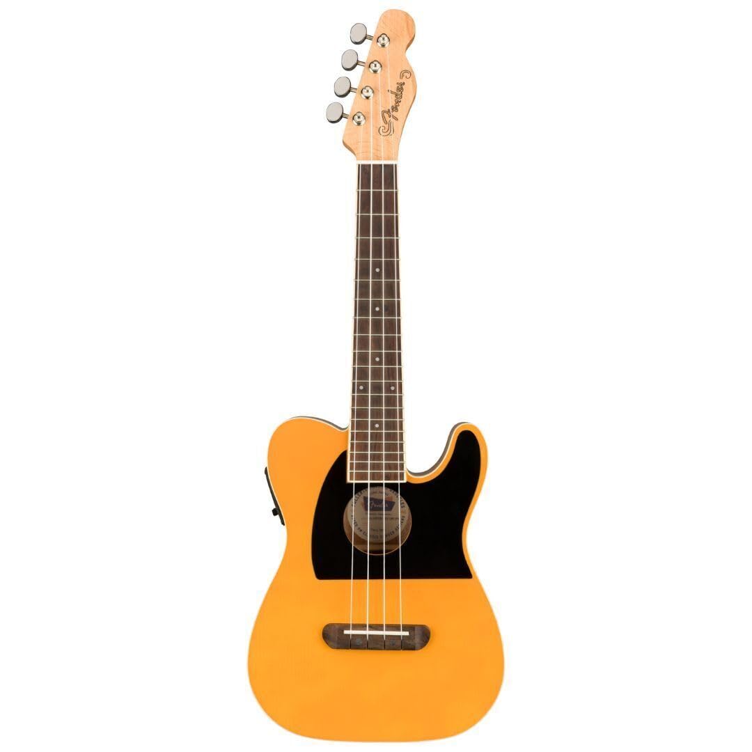 Fender Fullerton Tele Concert Ukulele, Butterscotch Blonde 28.1 x 11.1 x 3.6 inches