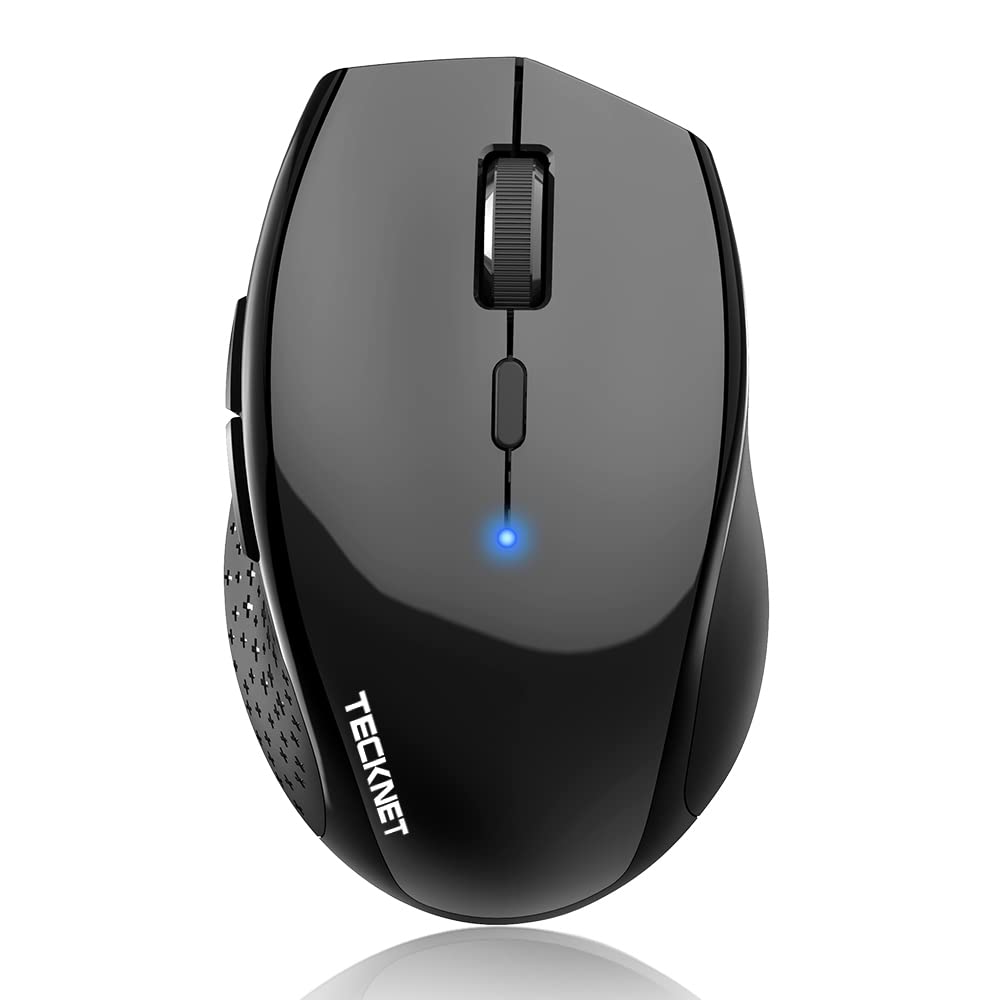 Tecknet Bluetooth Mouse, 4800 Dpi Computer Mouse, 2-Year Battery Wireless Mouse 6 Adjustable Dpi, 6 Buttons Compatible With Lapt