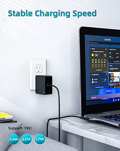 Charger For Asus Laptop Charger Replacement, Vivobook, Zenbook, (Safety Certified By Ul), Round Power Connector, 65W, 45W, 33W