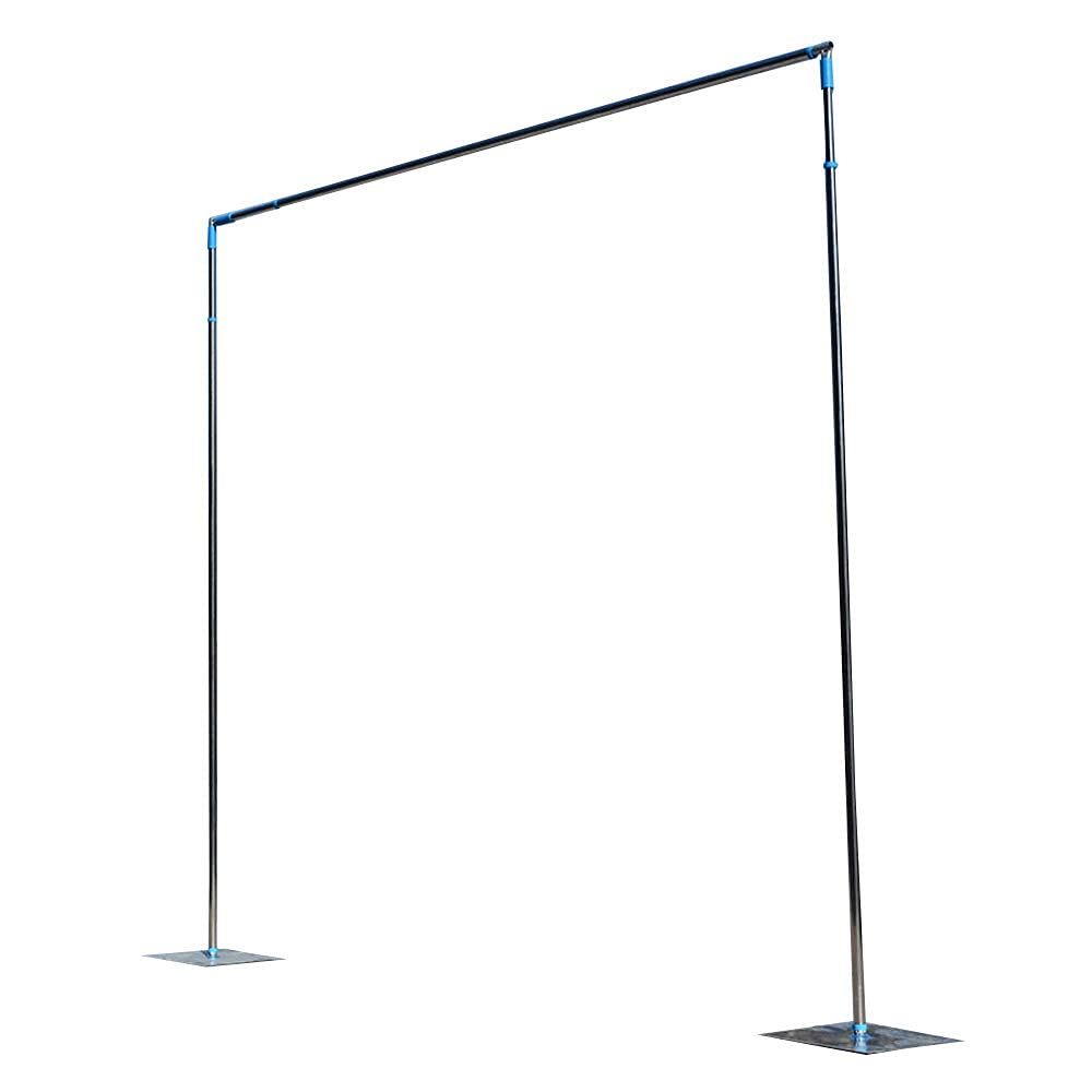 Wupyi Professional Backdrop Stand Pipe Kit,10'X10' Heavy Duty Background Support System Curtain Frame Telescopic With Steel Base