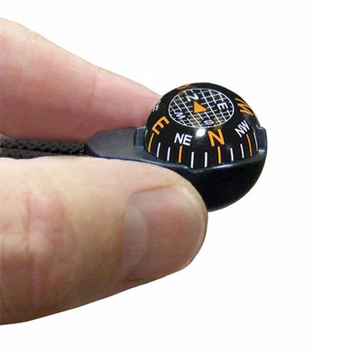 Sun Company Ziprcomp   Micro Ball Compass With Lanyard | Zipper Pull Compass For Jacket, Parka, Or Pack