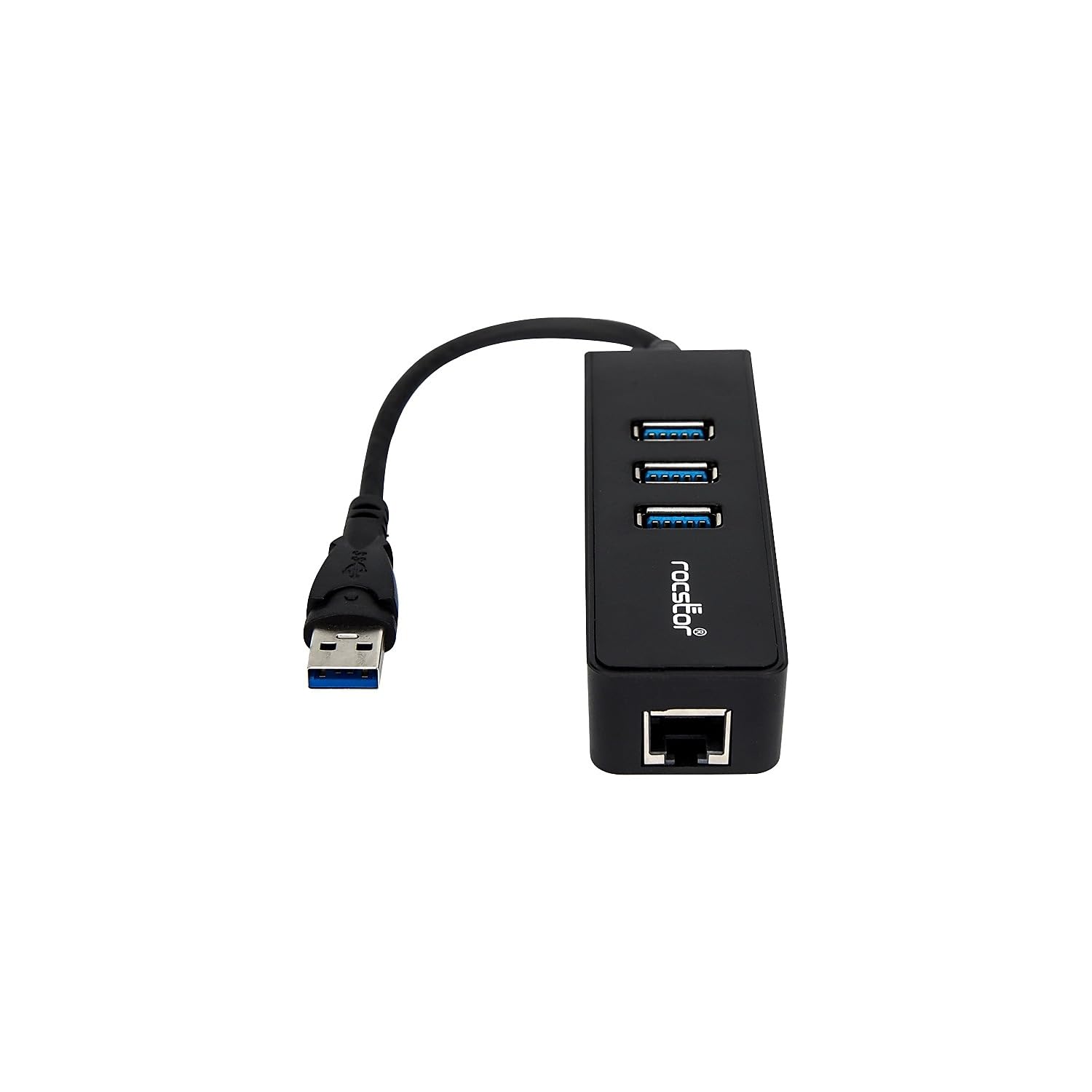 Premium 3 Port Portable Usb 3.0 Hub With Gigabit Ethernet 10/100/1000 - Built-In