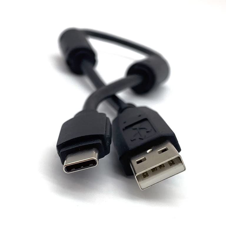 Digirig Shielded Short Usb A To Usb C Cable With Ferrites