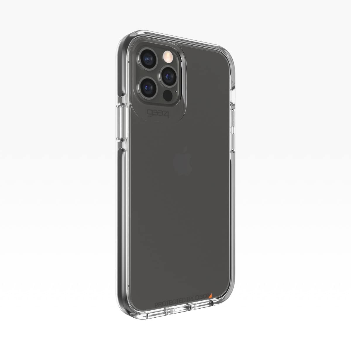 Gear4 Piccadilly Series Hard Case for iPhone 12 Pro & iPhone 12  Clear/Black