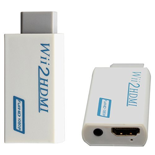 Hdsunwstd Wii To Hdmi 1080P Converter Wii2Hdmi Adapter 3.5Mm Audio Video Output Full Hd 1080P Output