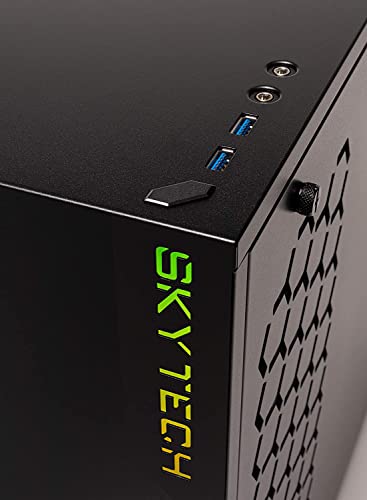 Skytech Gaming Azure Gaming Pc Desktop   Intel Core I3 10105F 3.7 Ghz, Nvidia Gtx 1650, 500Gb Nvme Ssd, 16Gb Ddr4 Ram 3200, 650W