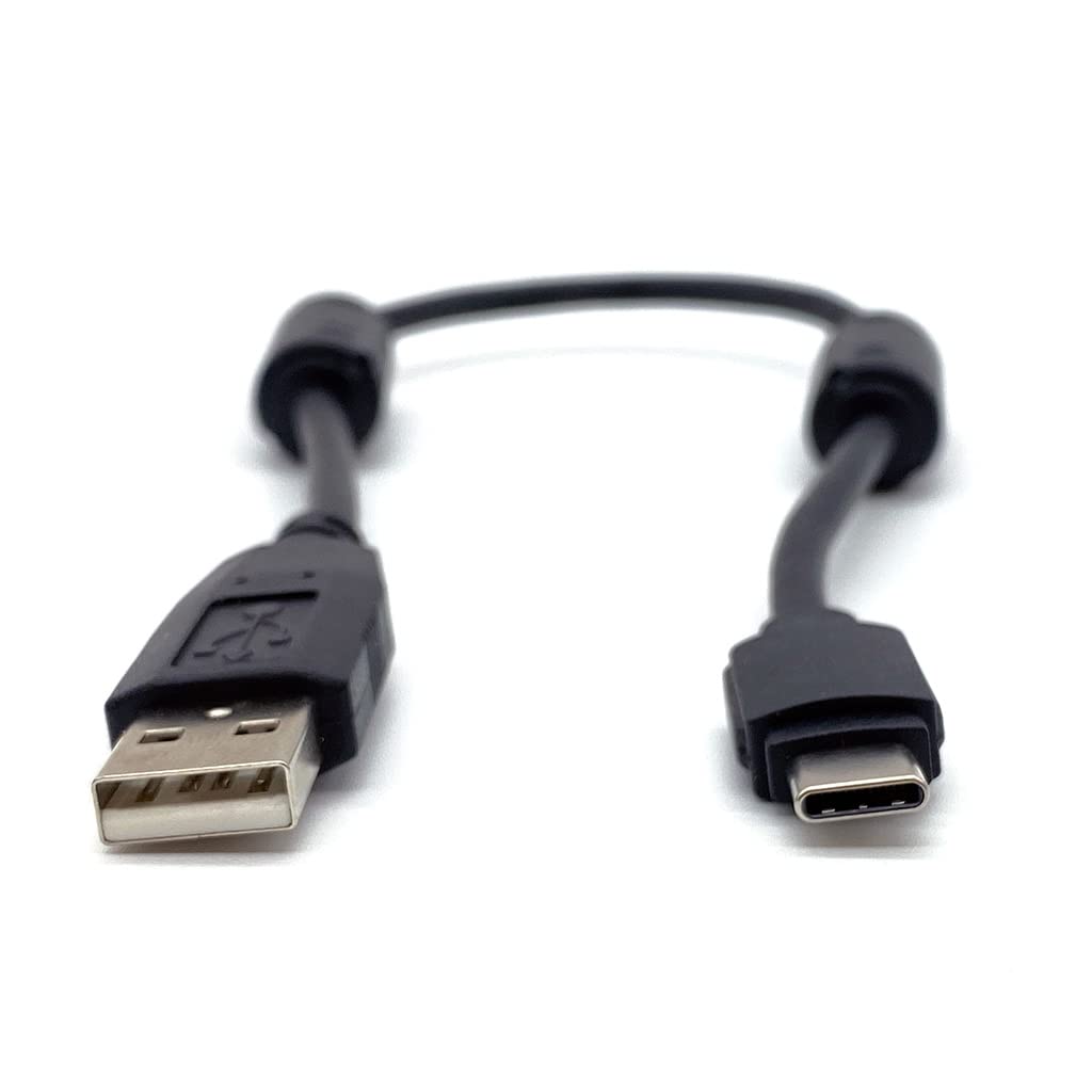 Digirig Shielded Short Usb A To Usb C Cable With Ferrites