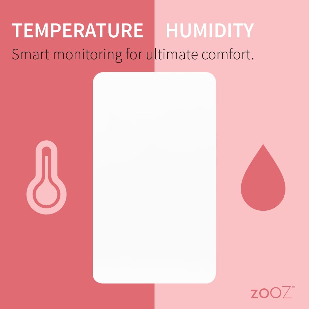 Zooz 700 Series Z Wave Plus Temperature | Humidity Xs Sensor Zse44. Hub Required (Sold Separately). Compatible With Smartthings,