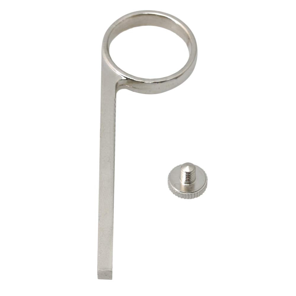 Bqlzr 82Mm Length Bb Copper Slide Finger Ring Trumpet Valve Slide Finger Ring For Trumpet Parts Accessories Silver