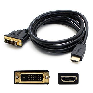 Add Onputer Peripherals, L Hdmi2Dvids 5Pk 8 In. Hdmi Male To Dvi D Single Link 18 Plus 1 Pin Male Black, Pack Of 5