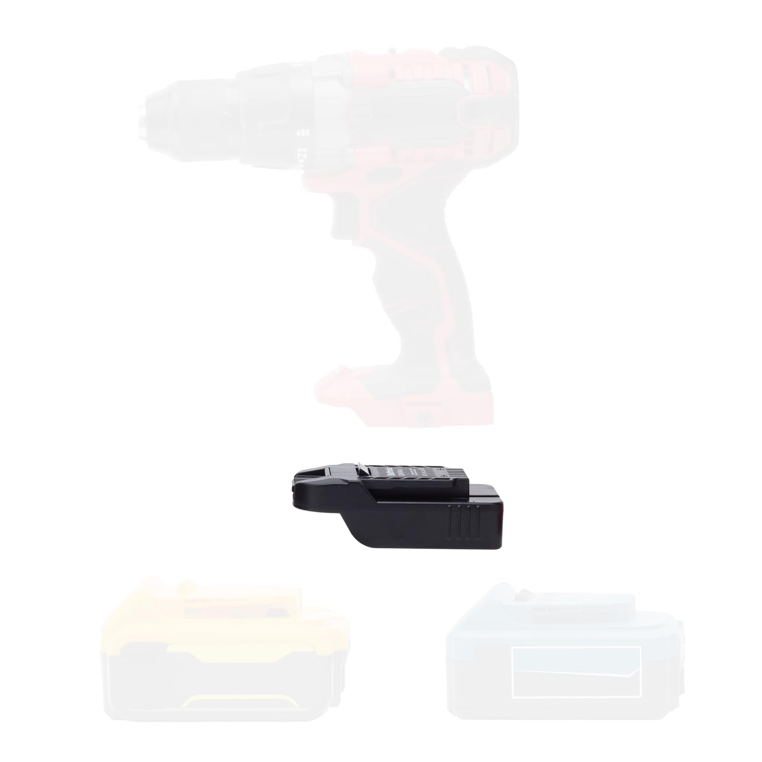 Batfrtols Adapter For Bauer 20V Max Cordless Tools, Compatible With De Walt 20V Max Batteries & Hercules 20V Max Battery, Adapte