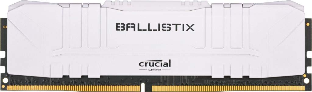 Crucial Ballistix 2666 Mhz Ddr4 Dram Desktop Gaming Memory Kit 16Gb (8Gbx2) Cl16 Bl2K8G26C16U4W (White)