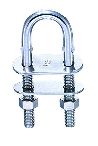 Wichard U-Bolt Pad Eye - 8Mm Diameter - 5/16'' - 80Mm Length - 3-5/32'',WBAUVB08FRSGDMW
