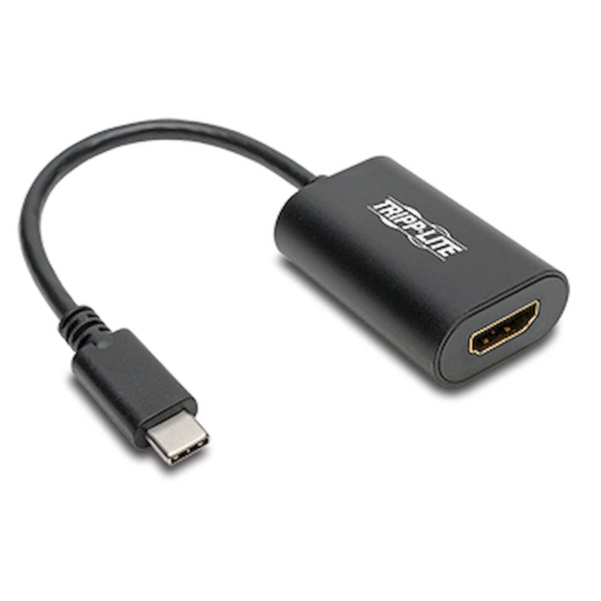 Tripp Lite Usb C To Hdmi Video Adapter Converter, 4K X 2K, M/F, Thunderbolt 3 Compatible Usb Type C, 6'' (U444 06N Hd4K6B) , Bla