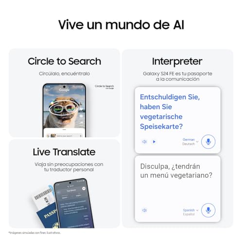 Samsung Galaxy S24 Fe 5G Dual Sim (256Gb, 8Gb) 6.7 Amoled 120Hz, 10-Core Processor (International Factory Unlocked For Us, Veriz