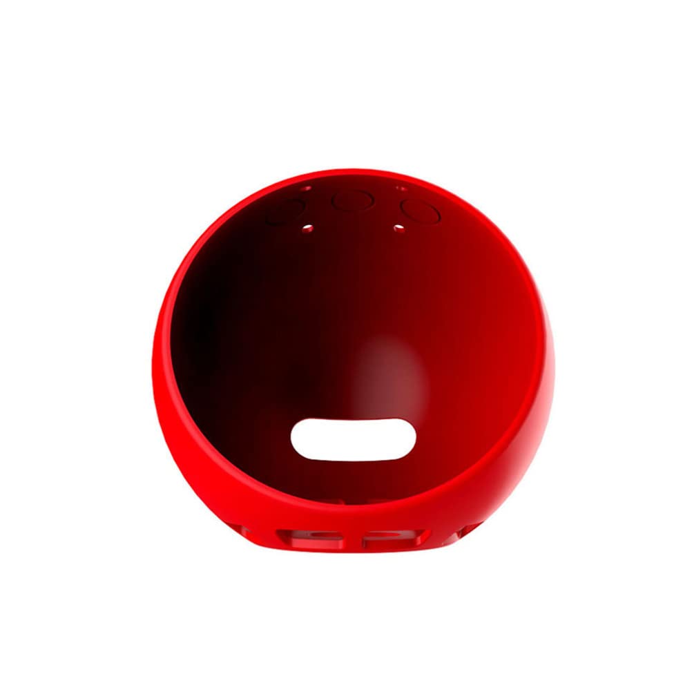 Solustre Silicone Cover Shockproof Case Protector Elastic Soft Case Cover Compatible For Echo Spot Red