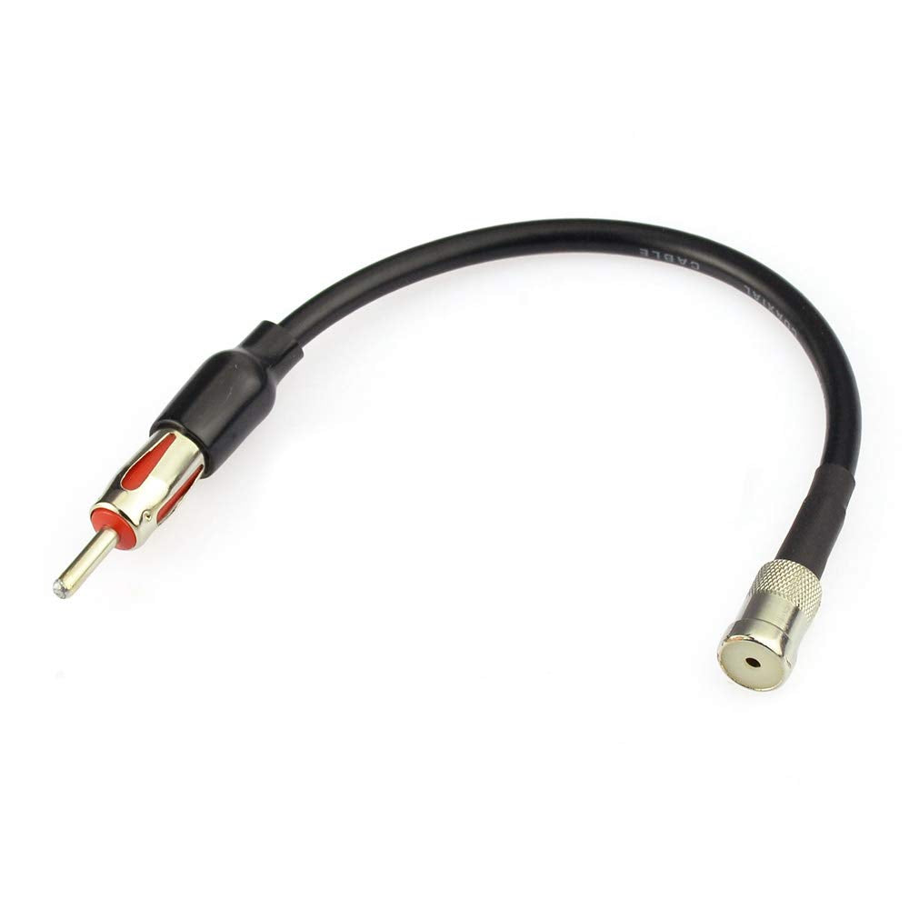 Bingfu Car Radio Antenna Adapter Car Stereo FM AM Antenna Adapter Cable ISO to DIN Connector Cable 8 inch for Volkswagen Audi VW