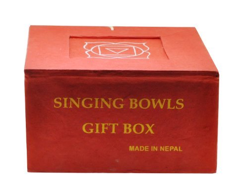 Dharmaobjects Tibetan Palm Size Root Chakra Premium Singing Bowl Gift Set