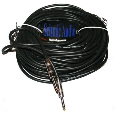 Seismic Audio - 50 Feet 1/4 To 1/4 Pro Audio Speaker Cable 14 Gauge - Heavy Duty''