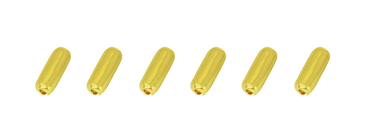 Aspen Creative Polished Brass, 21316 16 Beaded Chain Connectors Plated, 6 Pack