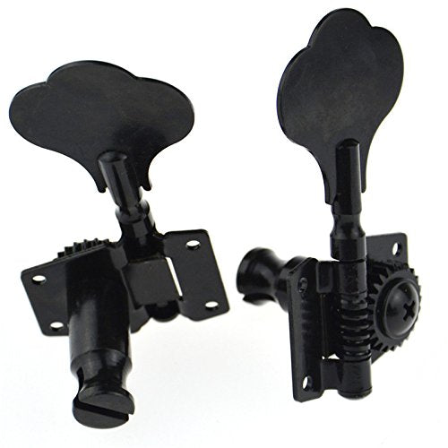4R Bass Guitar Tuning Pegs Bass Vintage Opened Machine Heads Black