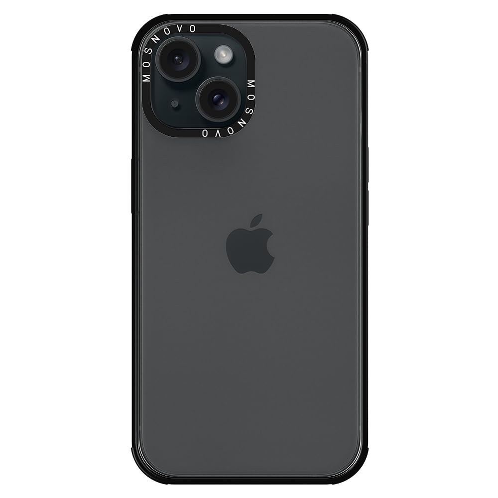 Mosnovo Case For Iphone 15, [Buffertech 6.6Ft Military Grade Drop Protection] [Anti Peel Off Tech] Clear Tpu Bumper Phone Case C