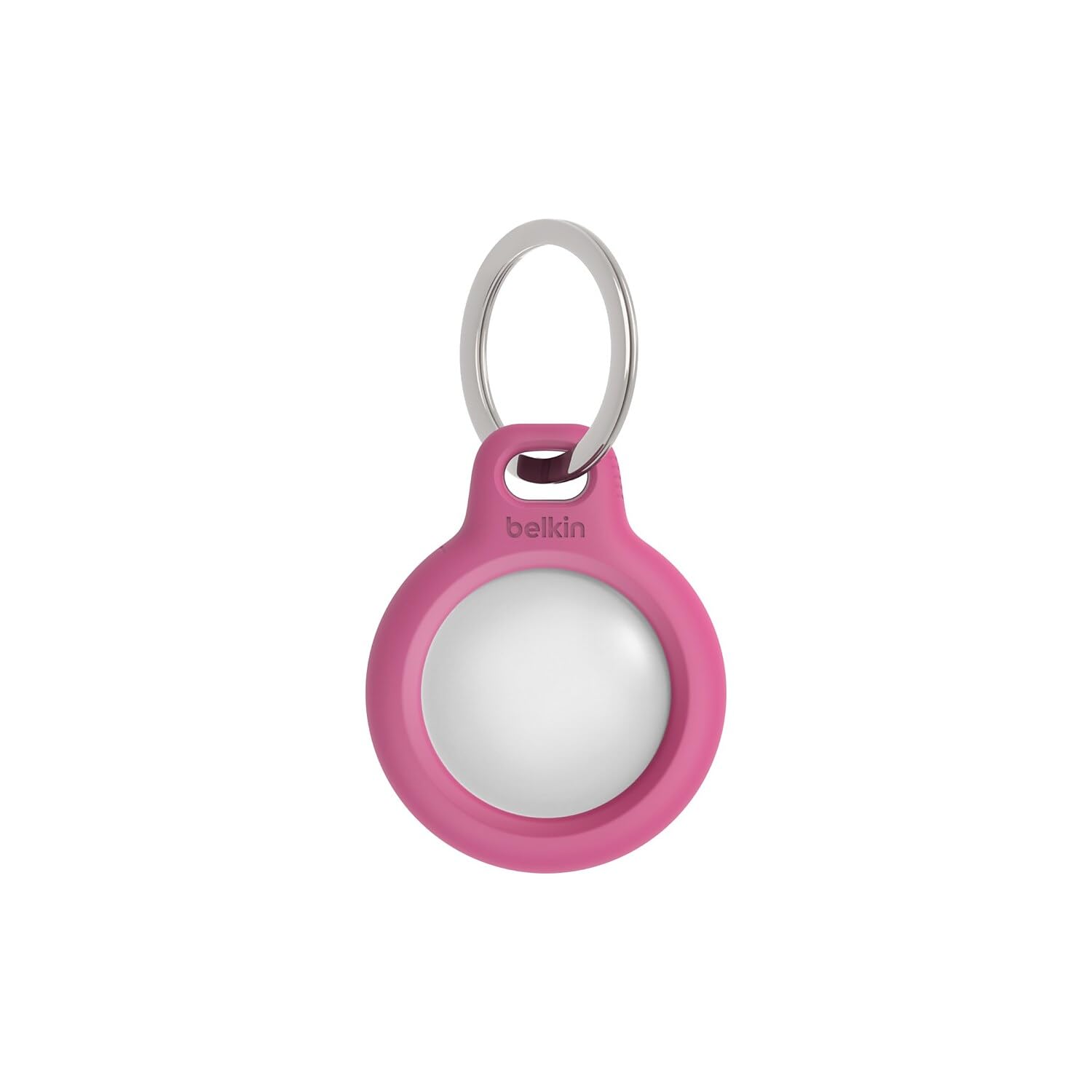 Secure Hldr KeyRing AirTag PNK