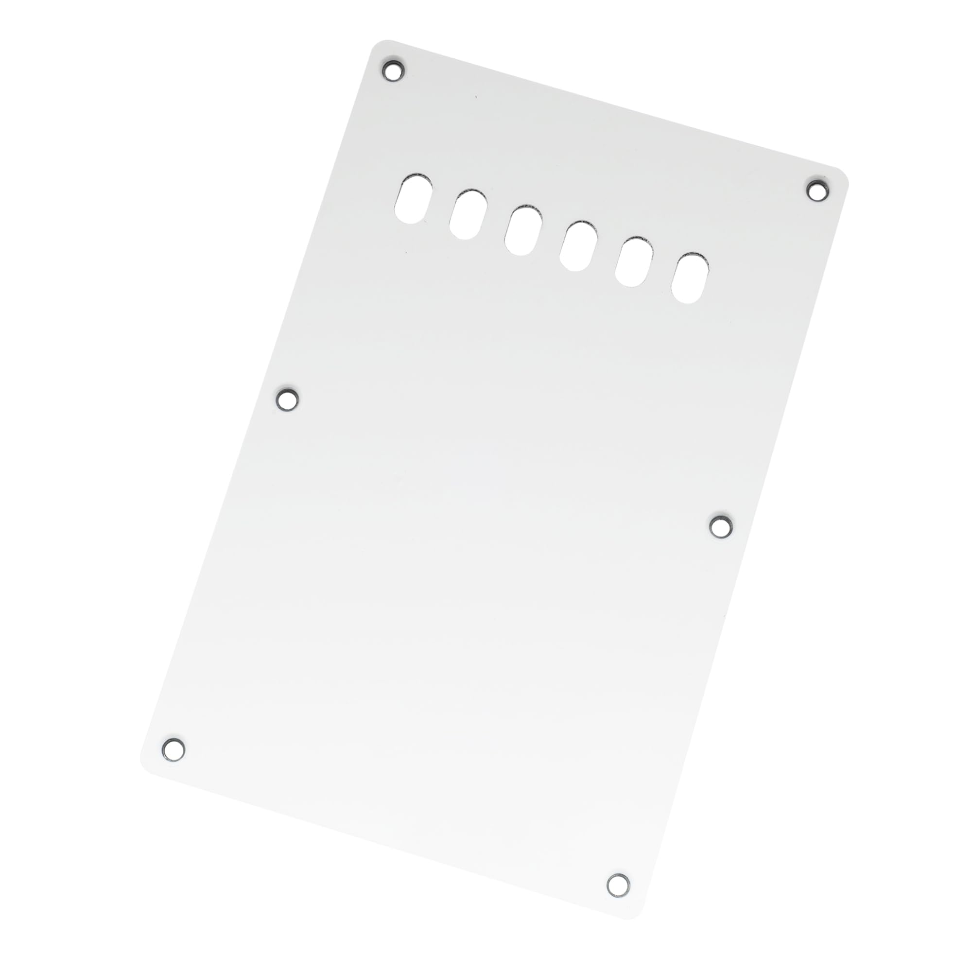 Musiclily Guitar Back Plate Tremolo Cavity Cover Backplate For China Made Squier Guitar Parts,3Ply White