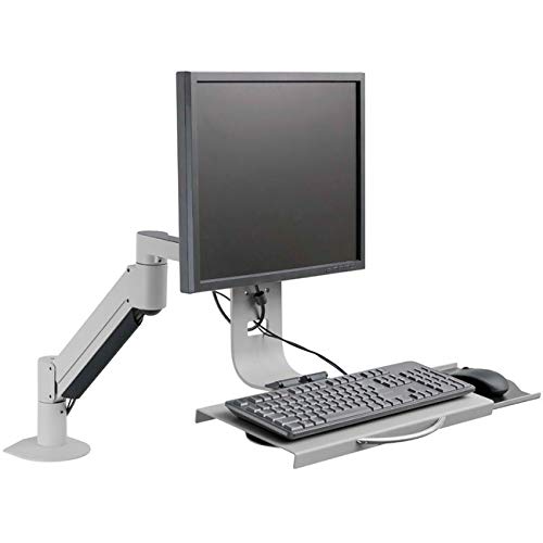 Data Entry Arm With Flip Up Keyboard And Mouse Tray.  Supports 6 23 Lbs.  Includ