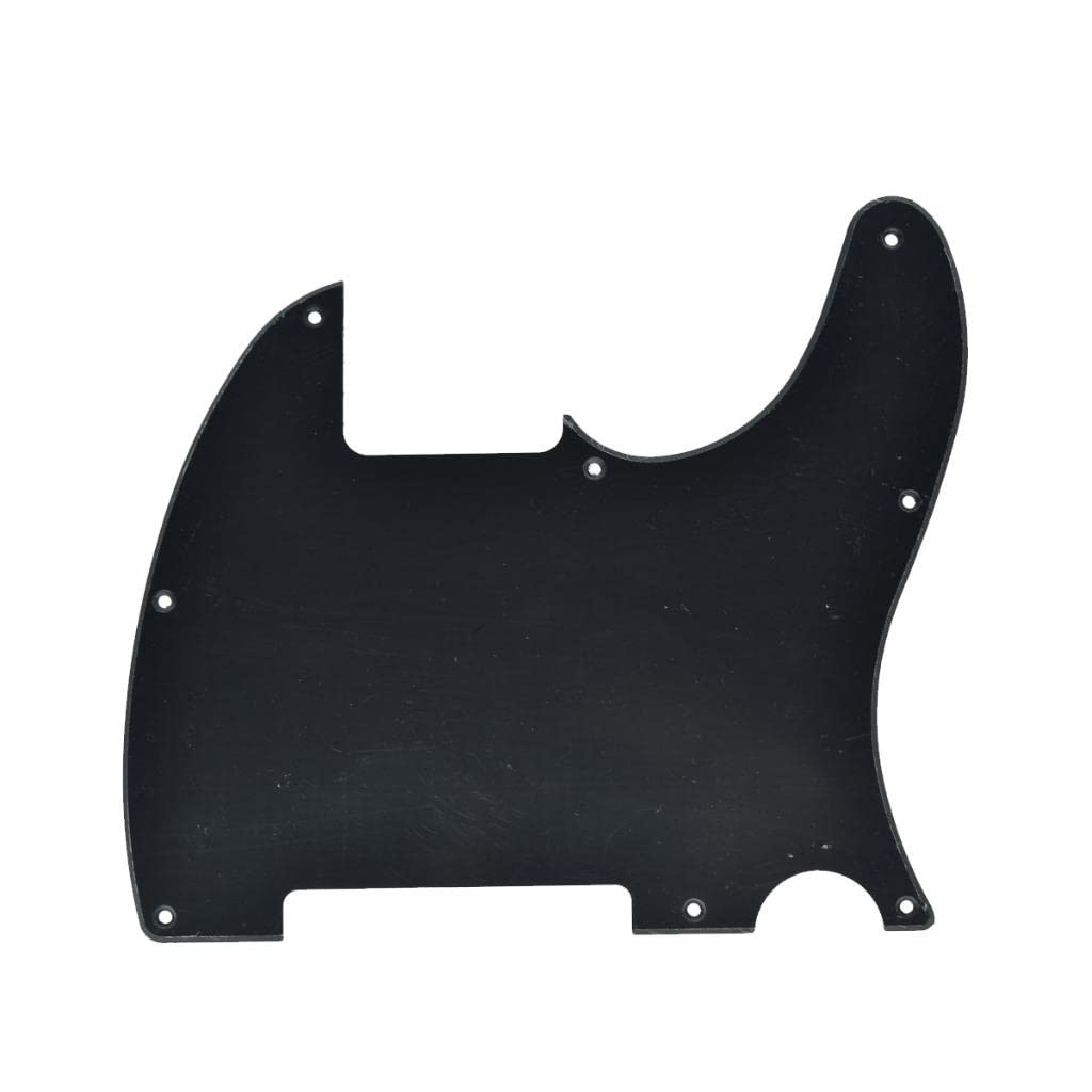 Dopro 8 Hole Tele Blank Guitar Pickguard Scratch Plate For Fd Telecaster Esquire Mattle Black