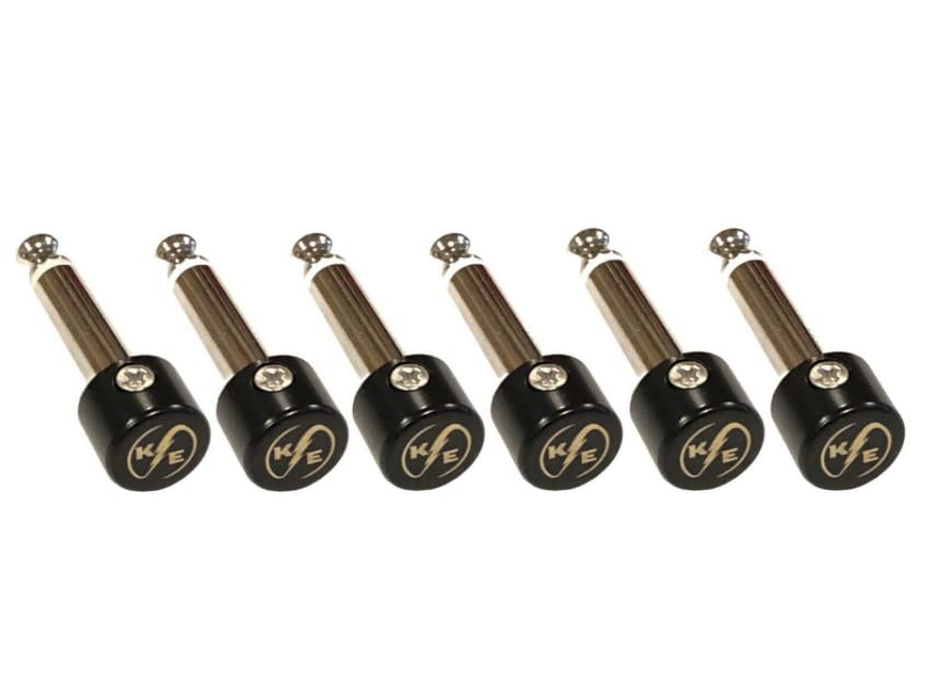 Kurrent Electric 1/4 TS Mono Connectors Solderless Guitar Pedal Patch Cable (6)