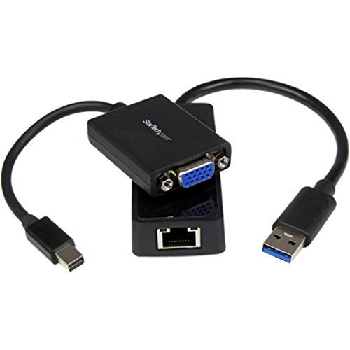Startech.Com Lenovo Thinkpad X1 Carbon Vga And Gigabit Ethernet Adapter Kit   Mdp To Vga   Usb 3.0 To Gbe (Lenx1Mdpugbk)