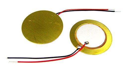 Yqboom 12Pcs 27Mm Piezo Discs With Leads Mic Drum Trigger Acoustic Pickup Cbg Guitar