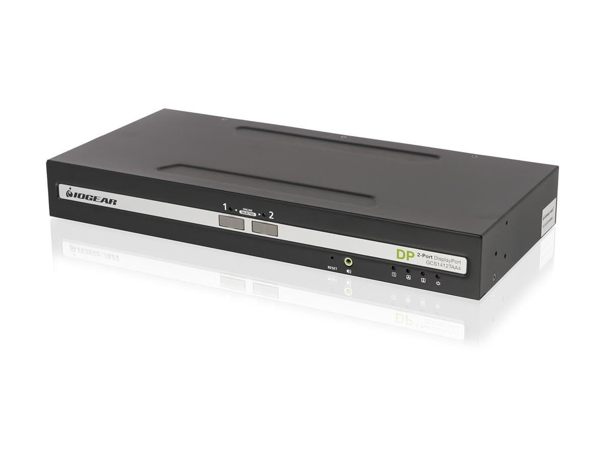 2-Port Single View Displayport Pp4.0 Secure Kvm Switch W/Audio. Taa Compliance