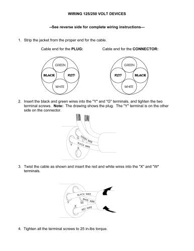 Marinco 6360Crn 50A 125V Female Locking Connector