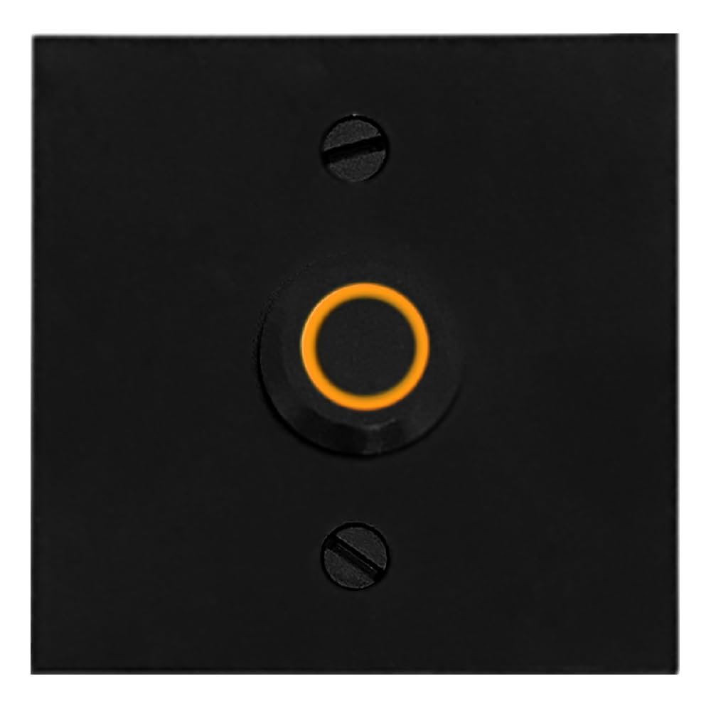 Newhouse Hardware Square Lighted Wired Metal Doorbell Button In Black Bt6Sl, For Doorbell Chime, Buzzer, Or Ringer, Door Bell Bu