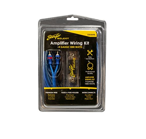Stinger Ssk4Anl 4Ga 1000W Complete Wiring Kit, Blue, 10.25'''' X 7'''' X 4''''''
