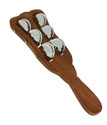 SG Musical Sheesham wood Handtaal 3 line steel jingles