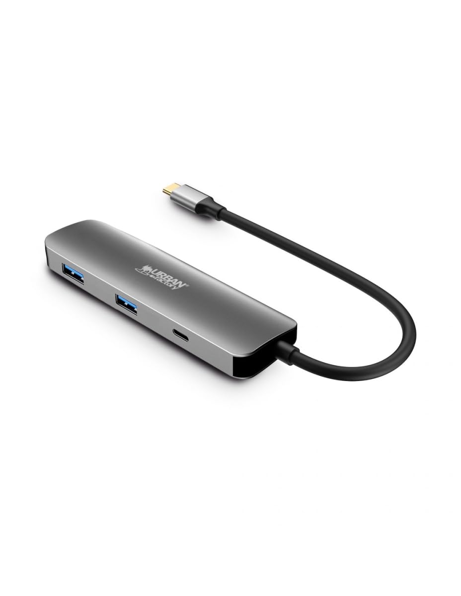 Urban Factory 4-In-1 Usb-C Hub With 2 Usb-A / 1 Hdmi 4K And 1 Usb-C 100W Pd Pass