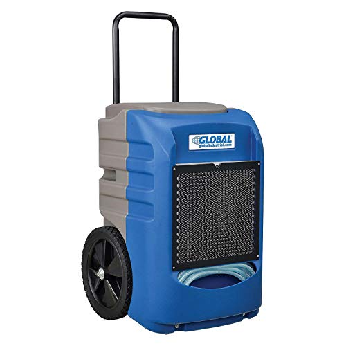 Global Industrial Commercial Grade Refrigeration Dehumidifier, 145 Pints Day Dehumidification With Water Pump