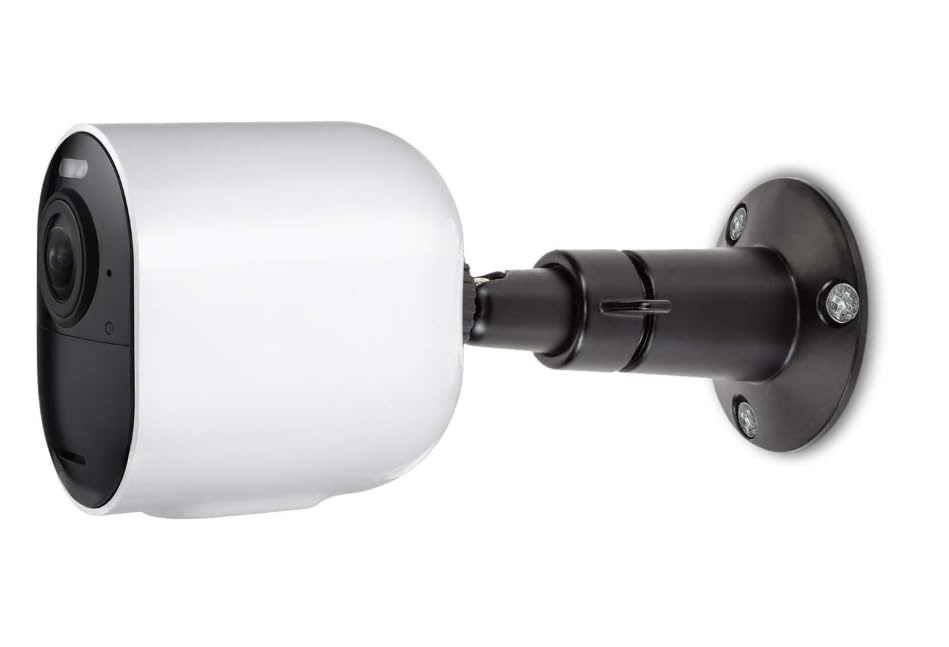 Wasserstein Adjustable Metal Wall Mount Compatible With Arlo Essential/Xl Gen 2/Arlo Pro/2/3/4/Arlo Pro 5S/Ultra/Ultra 2 & Other