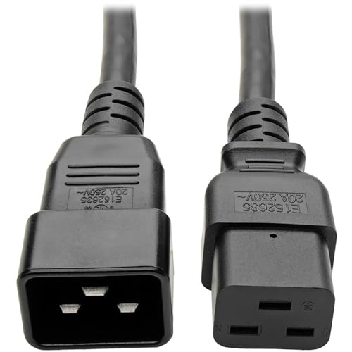 Tripp Lite Heavy Duty Computer Power Extension Cord For Servers And Computers 20A, 12Awg (Iec 320 C19 To Iec 320 C20) 6 Ft.(P036