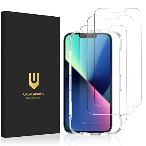 Unbreakcable Shatterproof Tempered Glass Screen Protector For Iphone 13 Mini [3 Pack] [99.99% Hd Clear] [Easy Installation Frame