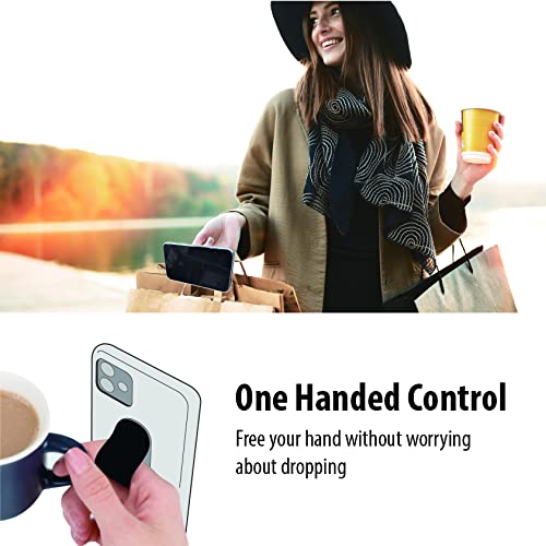Momostick Flatstick, Cell Phone Finger Grip Strap Holder For Hand, Cell Phone Stand, New Slim Finger Loop Selfie Grip Compatible