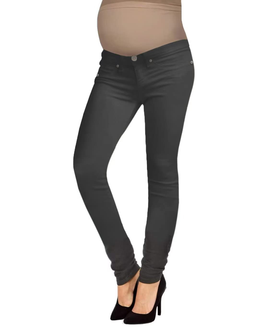 Hybrid Super Comfy Stretch Womens Skinny Maternity Jeans Pm2835Sk Chr M