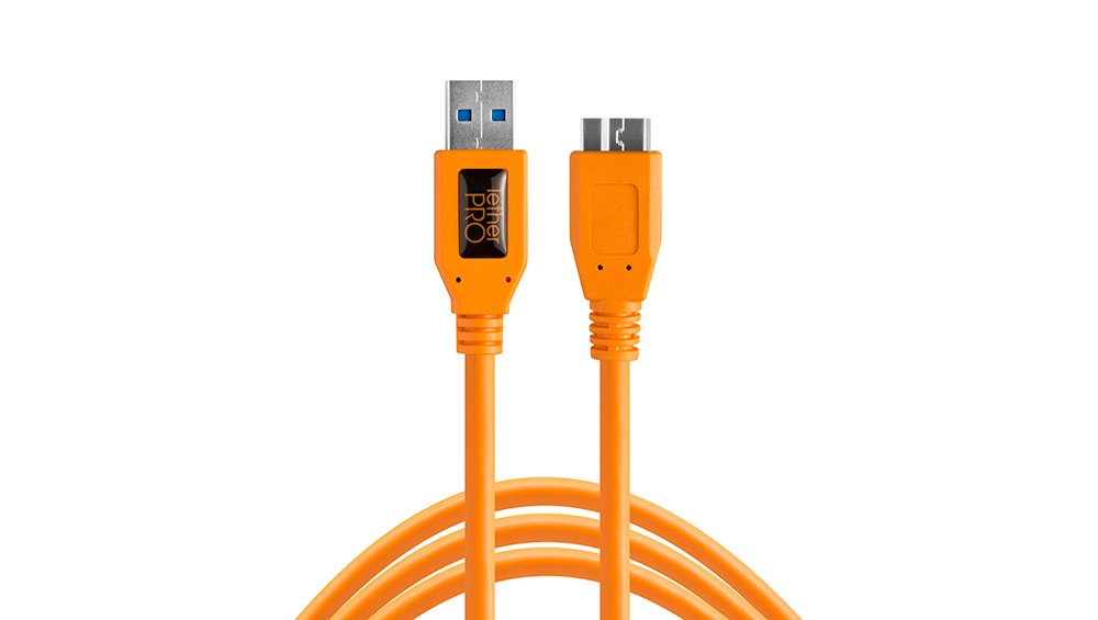 Tether Tools Tetherpro Usb 3.0 To Micro B Cable | For Fast Transfer And Connection Between Camera And Computer | High Visibility