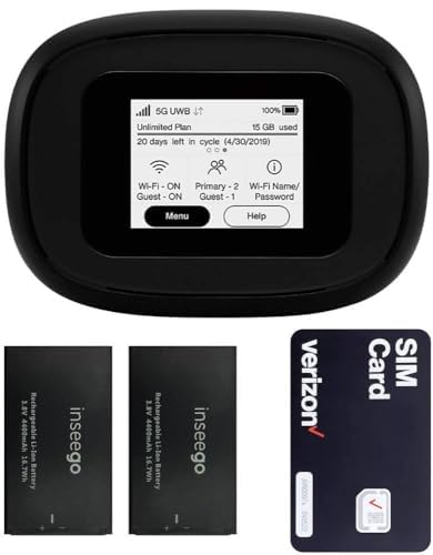 5G Mobile Wifi Hotspot | Verizon Wireless Jetpack Inseego Mifi M1000 | Unlocked Device | Lte Cat20 Up To 2,4 Gbps | Usage Up To