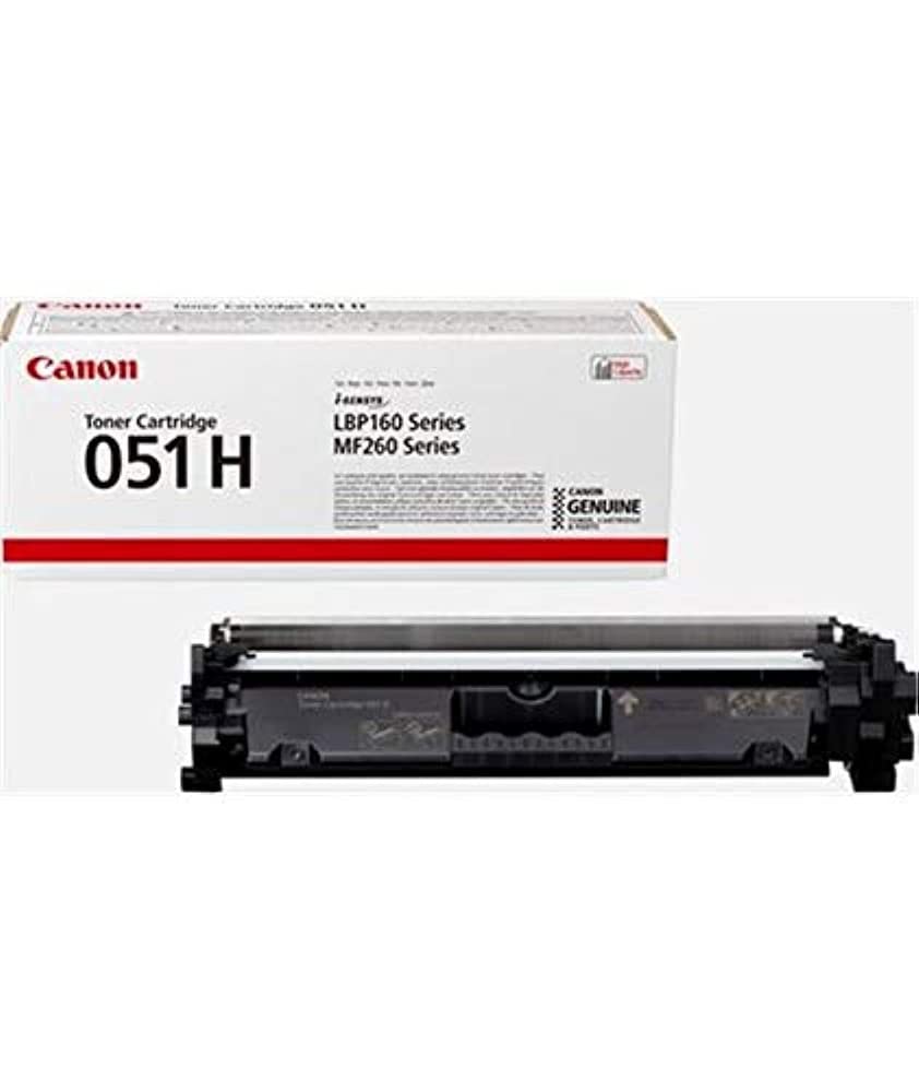 Canon Genuine 051H Black High Yield Toner Cartridge (2169C001),Yield up to 4,100 Pages for LBP162dw, MF264dw, MF267dw